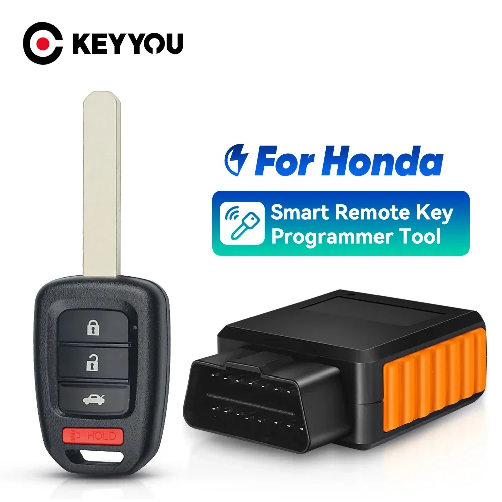 KEYYOU OBD Programmer Tool 313.8 MHz ID47 Remote Car Key For Honda CRV Accord Fit Crosstour Civic Sedan CR-V MLBHLIK6-1T Program
KEYYOU OBD Programmer Tool 313.8 MHz ID47 Remote Car Key For Honda CRV Accord Fit Crosstour Civic Sedan CR-V MLBHLIK6-1T Program