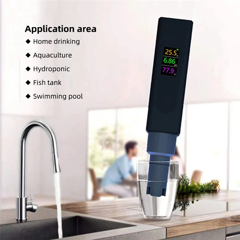 5-In-1 Salinity Digital Tester,Rechargeable Multifunctional High Accuracy Water Temperature ℃/℉/PH/Salinity/TDS/EC Meter Black-B
5-In-1 Salinity Digital Tester,Rechargeable Multifunctional High Accuracy Water Temperature ℃/℉/PH/Salinity/TDS/EC Meter Black-B