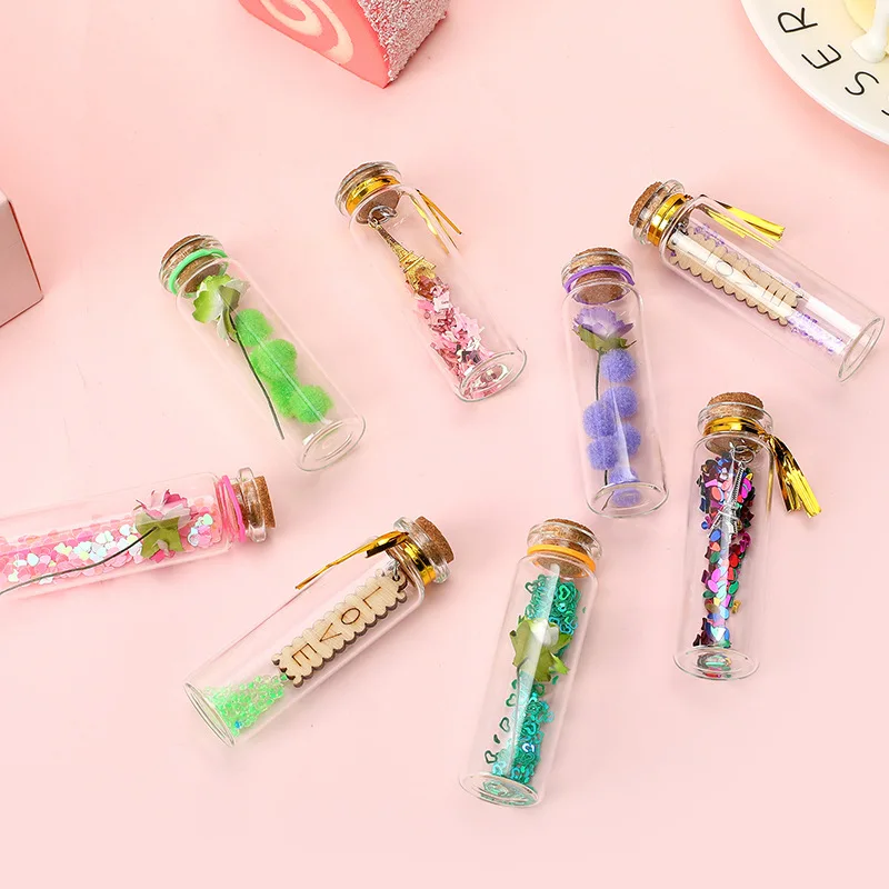 10 Pieces 2ML 11x35mm Transparent Glass Bottle with Cork Stopper Empty Spice Jar Scientific Experiment Handicraft Drift Bottle
10 Pieces 2ML 11x35mm Transparent Glass Bottle with Cork Stopper Empty Spice Jar Scientific Experiment Handicraft Drift Bottle