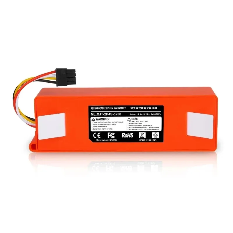 14.4V 5200mAh 6500mAh 7800mAh 9800mAh Robot Vacuum Cleaner Battery for S50 S51 S55 Accessory Spare Parts Li-ion Battery
14.4V 5200mAh 6500mAh 7800mAh 9800mAh Robot Vacuum Cleaner Battery for S50 S51 S55 Accessory Spare Parts Li-ion Battery