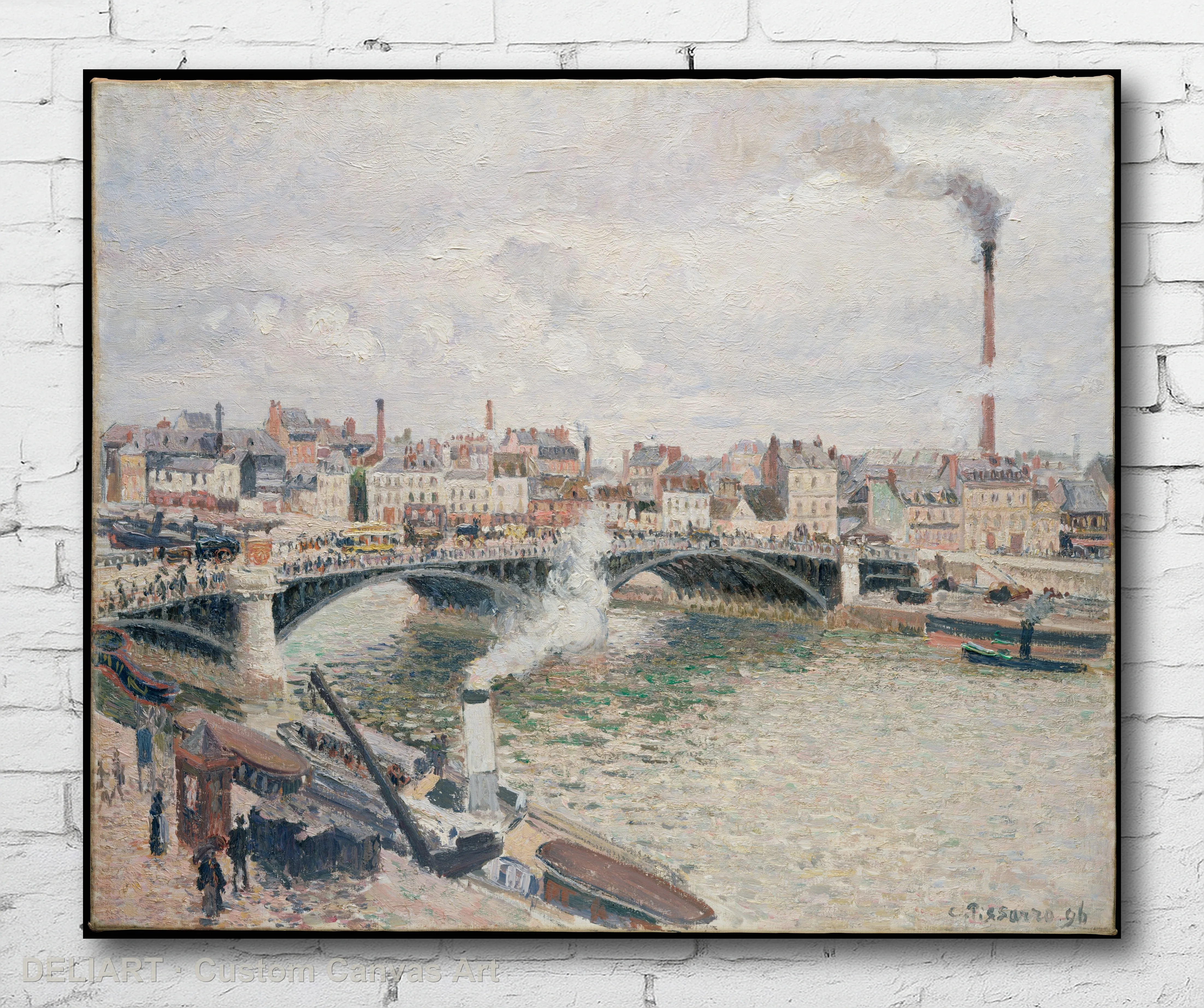 Morning, An Overcast Day, Rouen by Camille Pissarro - Impressionist Fine Art Canvas Wall Art Poster Print Home Decor Unframed
Morning, An Overcast Day, Rouen by Camille Pissarro - Impressionist Fine Art Canvas Wall Art Poster Print Home Decor Unframed