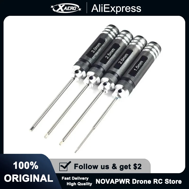 RC Model Hex Driver Set 1.5-3.0mm Aerospace Grade S2 Steel Anti-Roll Blue Handle with Magnetic Tip for FPV Drone
RC Model Hex Driver Set 1.5-3.0mm Aerospace Grade S2 Steel Anti-Roll Blue Handle with Magnetic Tip for FPV Drone