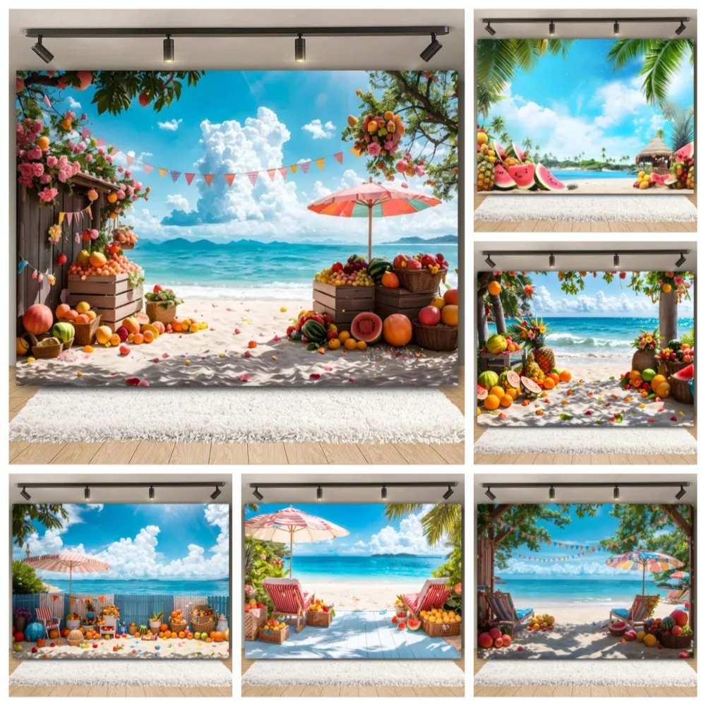 Summer Seaside Fruit Beach Palm Tree Theme Banner Background, Holiday Camping Party Decoration Photography Studio Backdrop Cloth
Summer Seaside Fruit Beach Palm Tree Theme Banner Background, Holiday Camping Party Decoration Photography Studio Backdrop Cloth