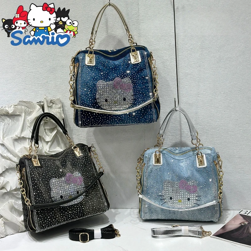 Sanrio Hello Kitty New Women's Diamond Handbag Fashion Women's Diamond Shoulder Bag Large Capacity Shoulder Messenger Bag 
Sanrio Hello Kitty New Women's Diamond Handbag Fashion Women's Diamond Shoulder Bag Large Capacity Shoulder Messenger Bag