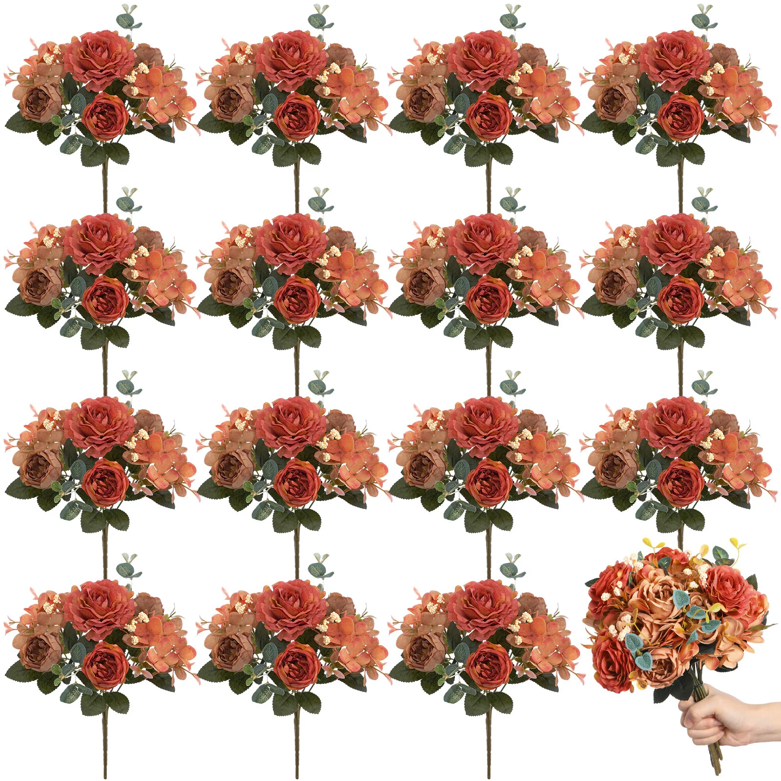 16pcs/16 Packs Artificial Peony Flowers - Realistic Full Bouquet, Plastic Faux Peonies Suitable for Wedding, Birthday
16pcs/16 Packs Artificial Peony Flowers - Realistic Full Bouquet, Plastic Faux Peonies Suitable for Wedding, Birthday