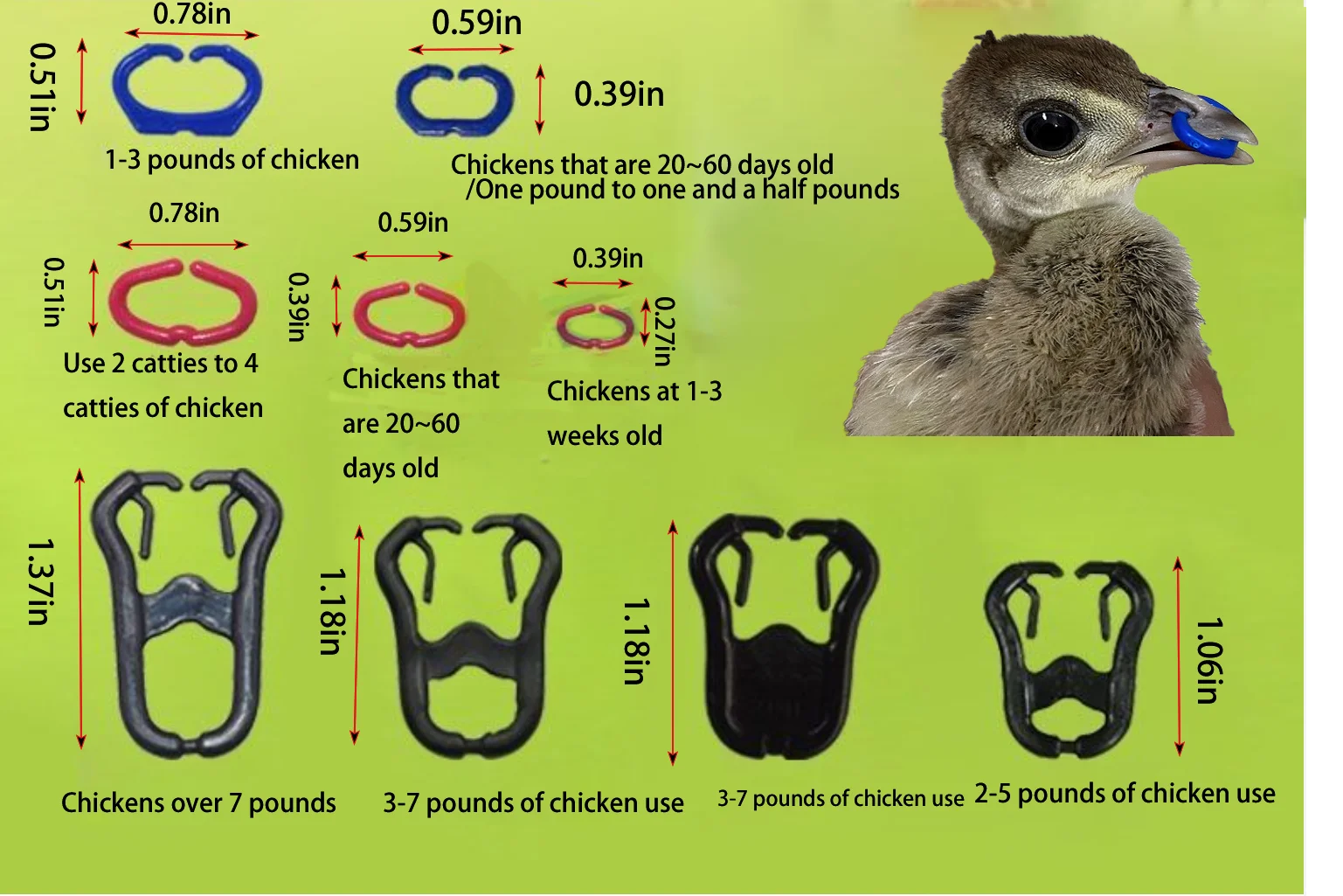 Anti-Beak Peck Rings Prevents fights and feather pecking,harmless to poultry beak clips,a must-have for poultry farming,100 pcs
Anti-Beak Peck Rings Prevents fights and feather pecking,harmless to poultry beak clips,a must-have for poultry farming,100 pcs