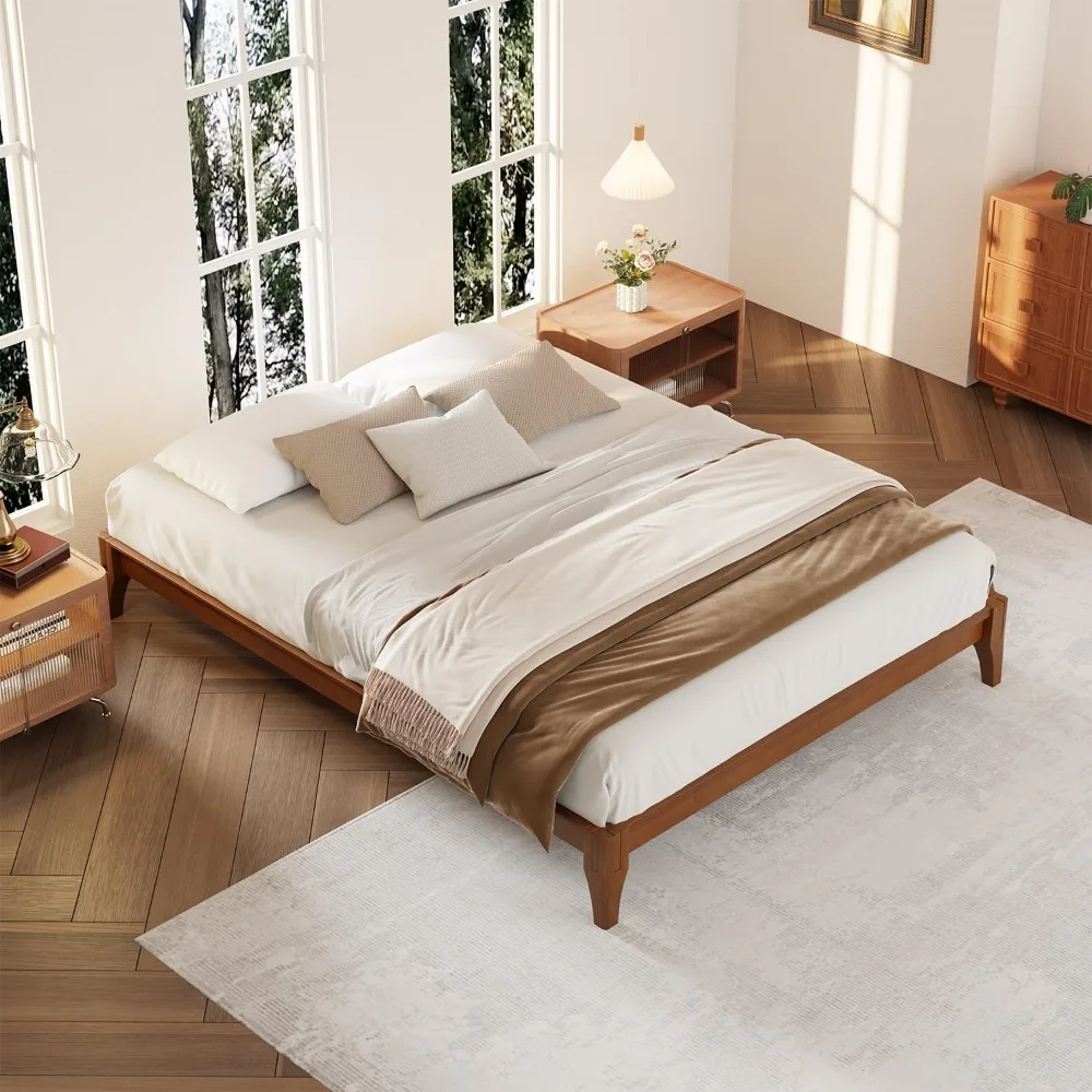 King Size Bamboo Bed Without Headboard,Classic Bamboo Platform Bed Frame Wood Slat Support, No Box Spring Needed, Easy Assembly
King Size Bamboo Bed Without Headboard,Classic Bamboo Platform Bed Frame Wood Slat Support, No Box Spring Needed, Easy Assembly