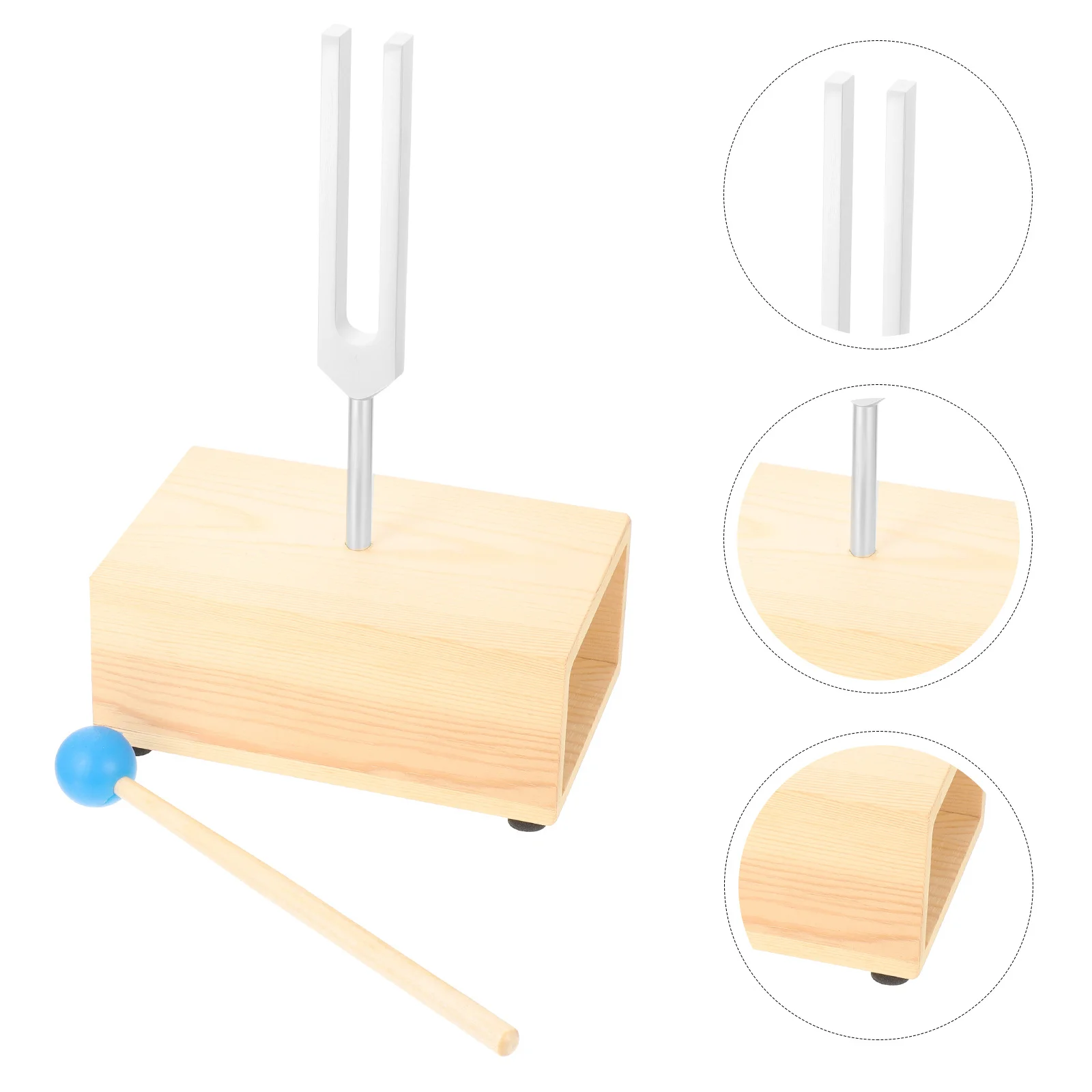 Meditation Tuning Fork Resonance Forks Wooden Base Multi-functional Humanized Hammer Set 
Meditation Tuning Fork Resonance Forks Wooden Base Multi-functional Humanized Hammer Set