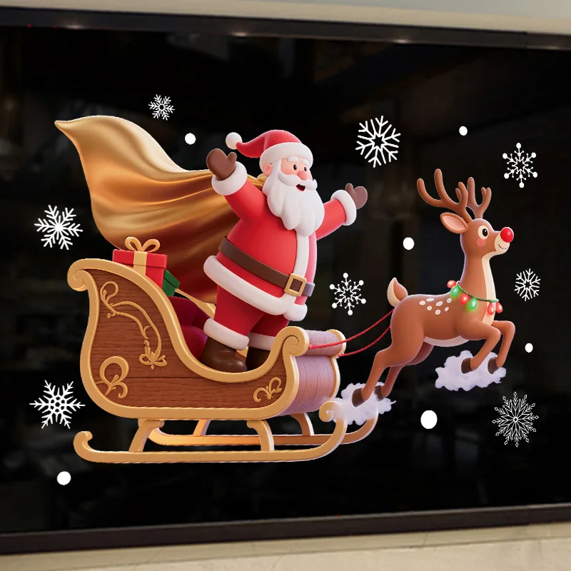 Christmas scene window stickers removable clings raamstickers vinilo adhesive window decals naklejki na okno stickers fenêtre
Christmas scene window stickers removable clings raamstickers vinilo adhesive window decals naklejki na okno stickers fenêtre