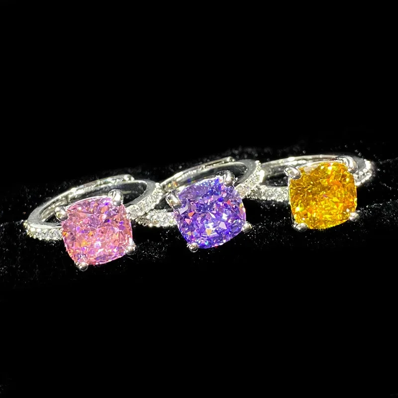 MDL Moissanite style Carbon Diamond Crushed Ice Flower Cut Ring Women Radian Simple Fashion Design Ring
MDL Moissanite style Carbon Diamond Crushed Ice Flower Cut Ring Women Radian Simple Fashion Design Ring