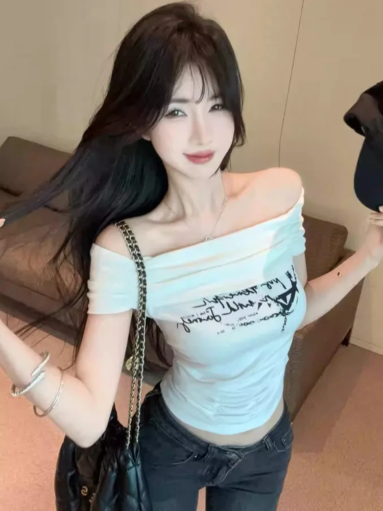 Sexy American YK Shoulder Bared Short Sleeve T Shirt Women Summer Pure Desire Spicy Girl Short Style Tube Top High End Feelin...
Sexy American YK Shoulder Bared Short Sleeve T Shirt Women Summer Pure Desire Spicy Girl Short Style Tube Top High End Feelin...