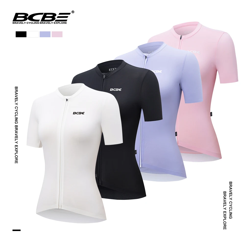 BCBE Women Cycling Jersey Shorts Sleeve High Elasticity Summer Bicycle Shirts Breathable Slim Fit Anti-UV Road Bike Jersey
BCBE Women Cycling Jersey Shorts Sleeve High Elasticity Summer Bicycle Shirts Breathable Slim Fit Anti-UV Road Bike Jersey