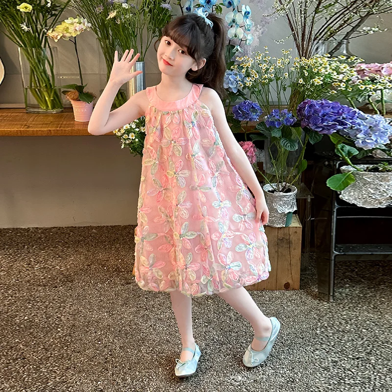 2025 Summer Girls' Embroidered sequin Dress New Sleeveless Round Neck Children's Castle Party Princess Dress Flower Skirt
2025 Summer Girls' Embroidered sequin Dress New Sleeveless Round Neck Children's Castle Party Princess Dress Flower Skirt