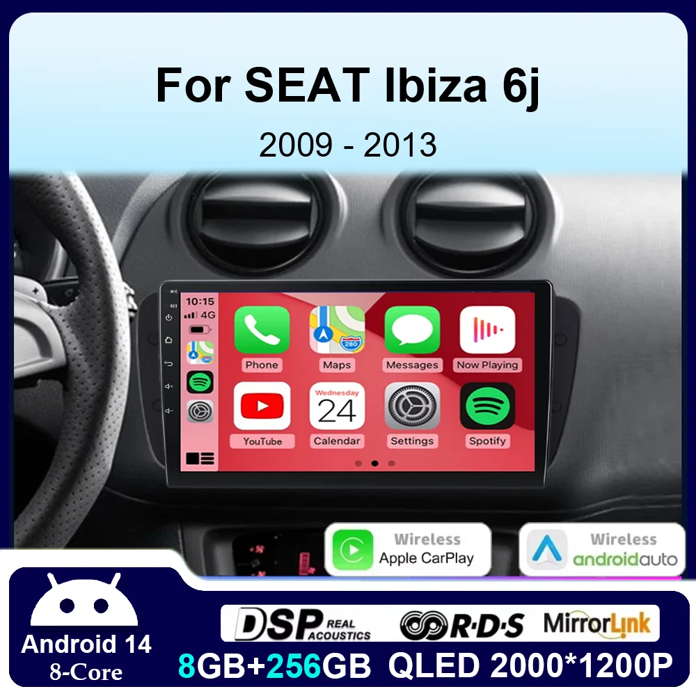Android 14 Автомобильный радиоприемник Carplay для Seat Ibiza 6J IV 4 2008-2015 GPS-навигация Автоматический мультимедийный плеер Стерео 5G Wi-Fi Видео
Android 14 Автомобильный радиоприемник Carplay для Seat Ibiza 6J IV 4 2008-2015 GPS-навигация Автоматический мультимедийный плеер Стерео 5G Wi-Fi Видео