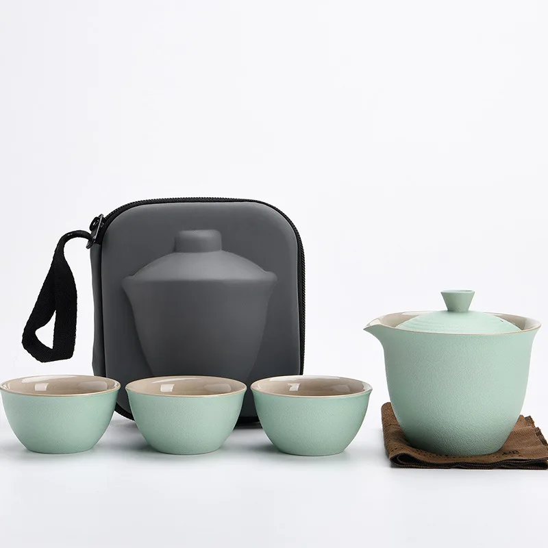 Business gift travel tea set quick cup one pot three cups portable ceramic kung fu tea set event souvenir
Business gift travel tea set quick cup one pot three cups portable ceramic kung fu tea set event souvenir