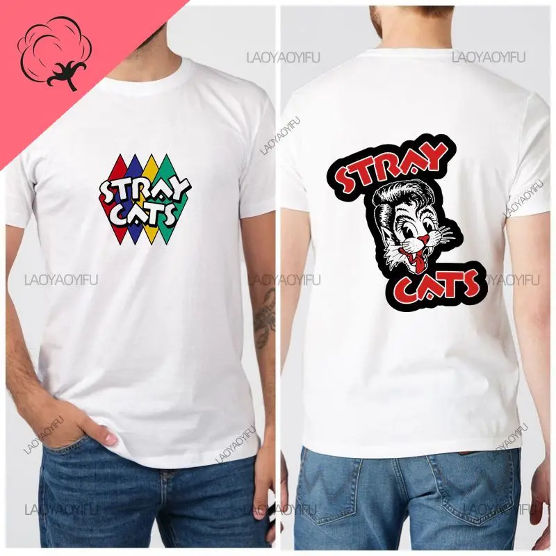 Stray Cats Classic Rock men's and women's T-shirts, American rockabilly band Hippie T-shirt Breathable loose 100% cotton shirt
Stray Cats Classic Rock men's and women's T-shirts, American rockabilly band Hippie T-shirt Breathable loose 100% cotton shirt