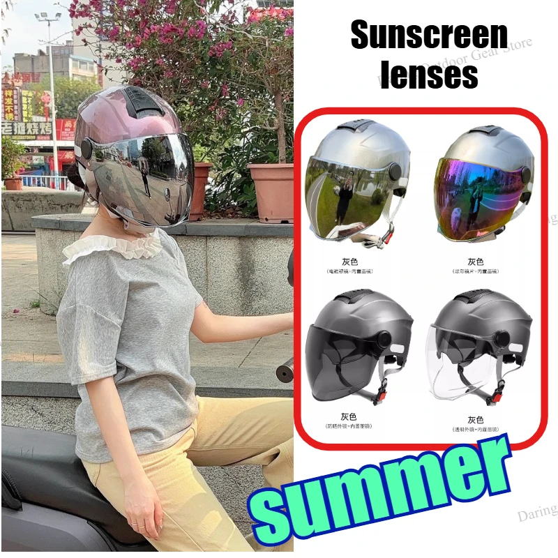 2026 New Motorcycle Helmet Silver Coated Sun Protection Electric Vehicle Helmet UV Protection Universal For Women Four Seasons
2026 New Motorcycle Helmet Silver Coated Sun Protection Electric Vehicle Helmet UV Protection Universal For Women Four Seasons