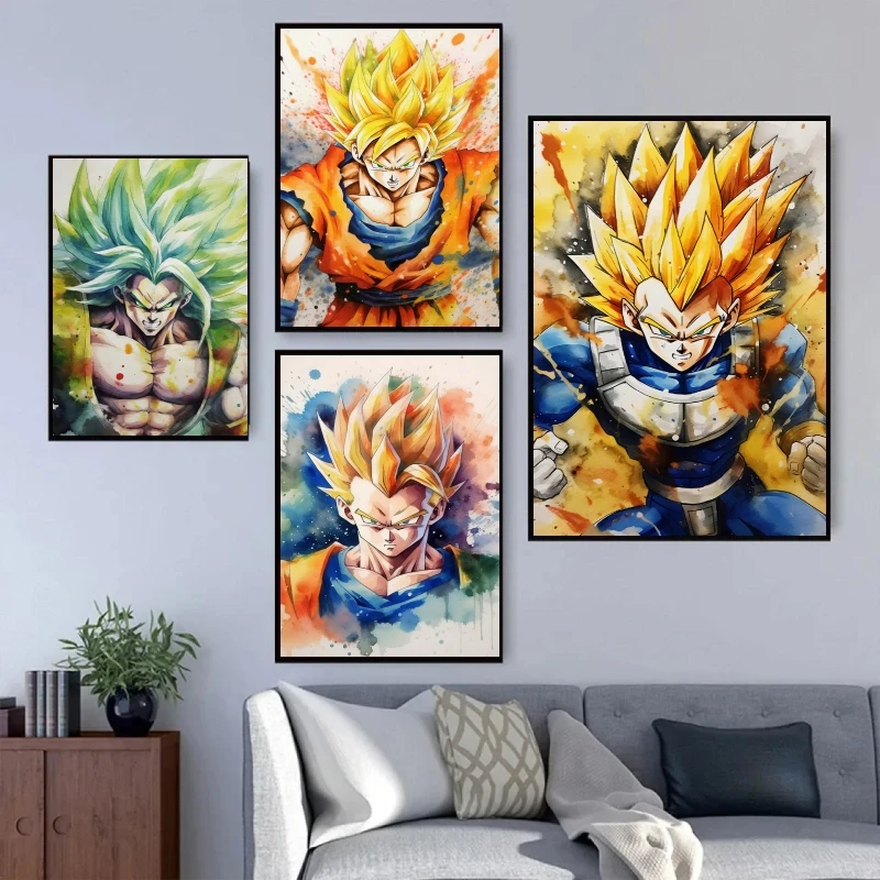 Japanese Anime Dragon Ball Goku Vegeta Canvas Painting HD Mural Home Living Room Bedroom Wall Art Decor Aesthetic Holiday Gifts
Japanese Anime Dragon Ball Goku Vegeta Canvas Painting HD Mural Home Living Room Bedroom Wall Art Decor Aesthetic Holiday Gifts