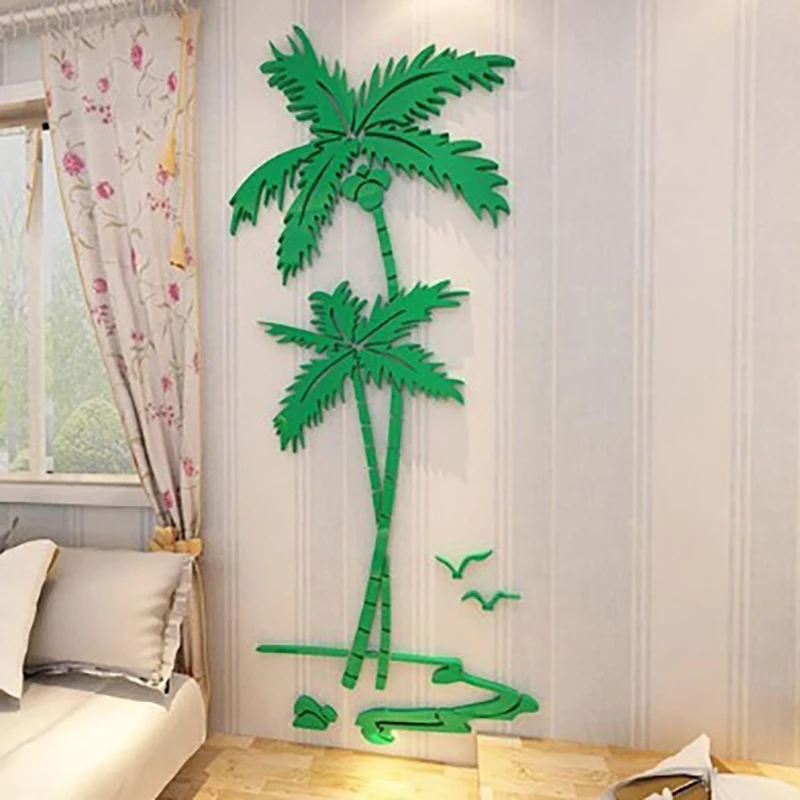 Green Coconut Tree 3D Mirror Wall Sticker Mural Decor For Home Acrylic Stickers Living Room Decoration Wall Decal Bedroom Decor
Green Coconut Tree 3D Mirror Wall Sticker Mural Decor For Home Acrylic Stickers Living Room Decoration Wall Decal Bedroom Decor