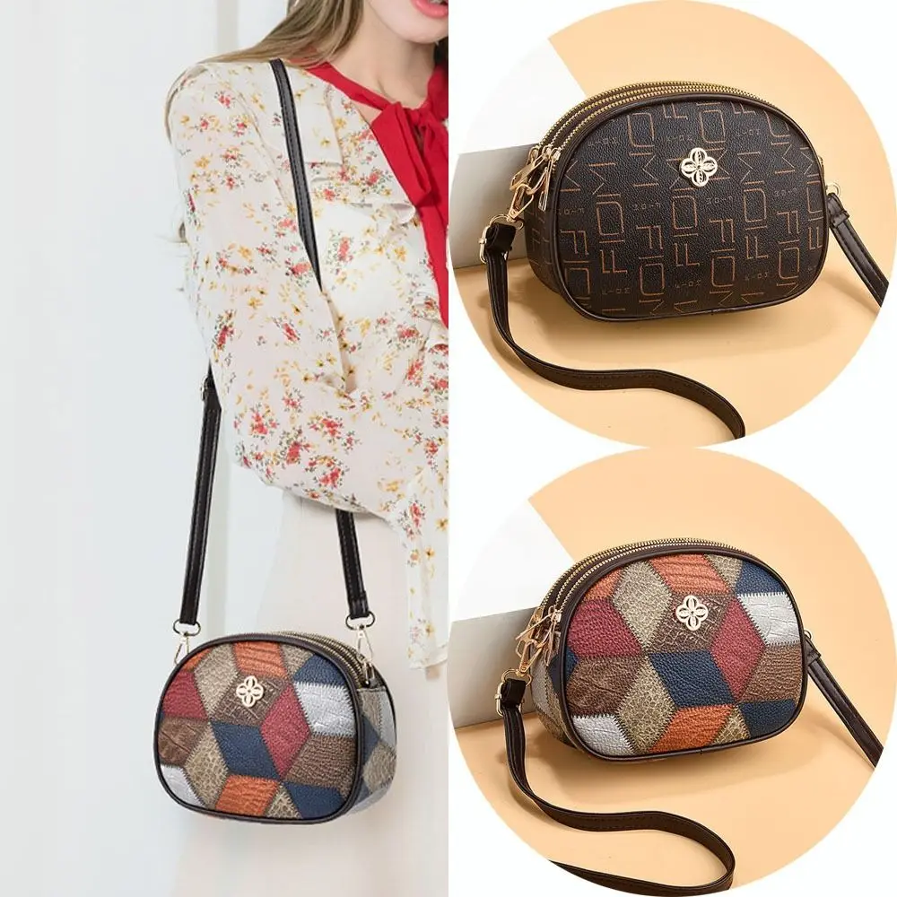 Fashion PU Women's Stitching Shoulder Bag Mommy Bags Three-layer Soft Leather Crossbody Bag Mobile Phone Bag Small Round Bags
Fashion PU Women's Stitching Shoulder Bag Mommy Bags Three-layer Soft Leather Crossbody Bag Mobile Phone Bag Small Round Bags