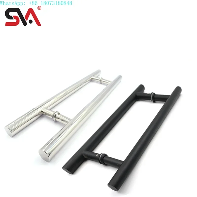 Customized Modern Style Satin Black Interior Glass Door Handle Stainless Steel Brass or Aluminium-Satin Polish for Hotels
Customized Modern Style Satin Black Interior Glass Door Handle Stainless Steel Brass or Aluminium-Satin Polish for Hotels