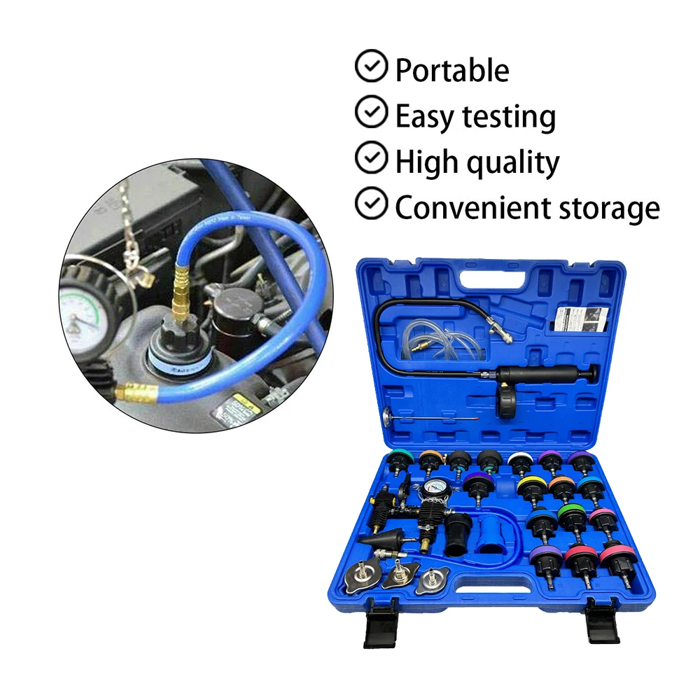 Universal Radiator Pressure Tester Set Vacuum Type Cooling System Tester Water Tank Leak Detection Detector Tool
Universal Radiator Pressure Tester Set Vacuum Type Cooling System Tester Water Tank Leak Detection Detector Tool