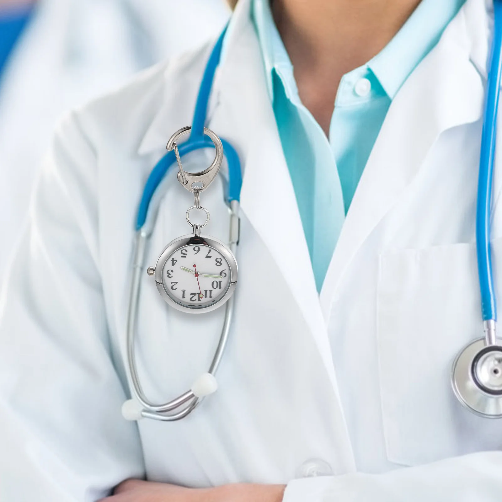 Night Luminous Keychain Stainless Steel Nurse Clip Pocket Watch Carabiner Lightweight Durable Convenient Hospital Work for Women
Night Luminous Keychain Stainless Steel Nurse Clip Pocket Watch Carabiner Lightweight Durable Convenient Hospital Work for Women