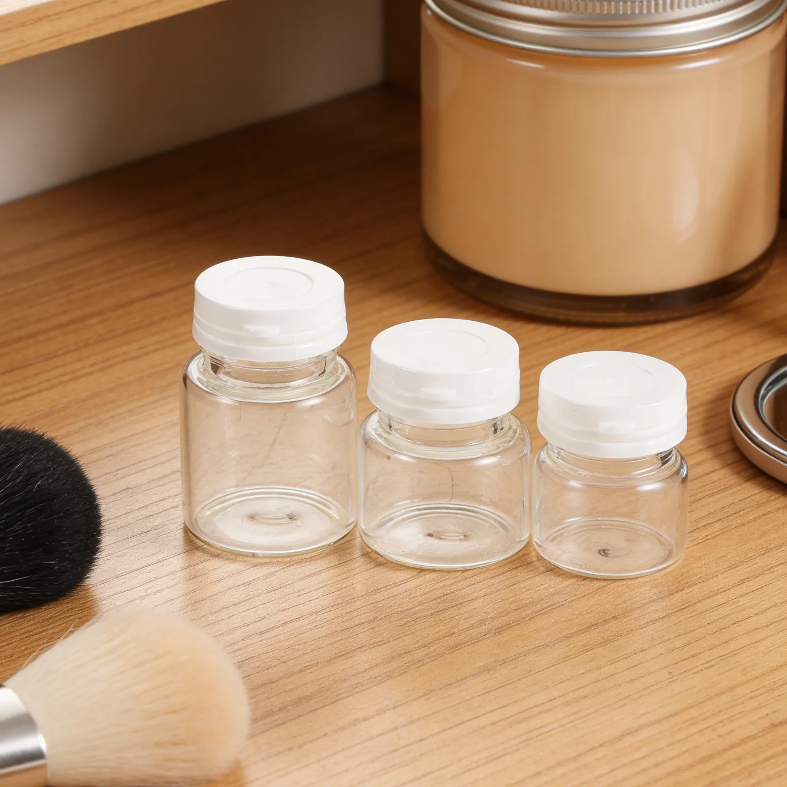 30Pcs Glass Jars Round Clear Airtight Containers for Face Cream Travel Sample Lotion Powder Salve Refillable
30Pcs Glass Jars Round Clear Airtight Containers for Face Cream Travel Sample Lotion Powder Salve Refillable