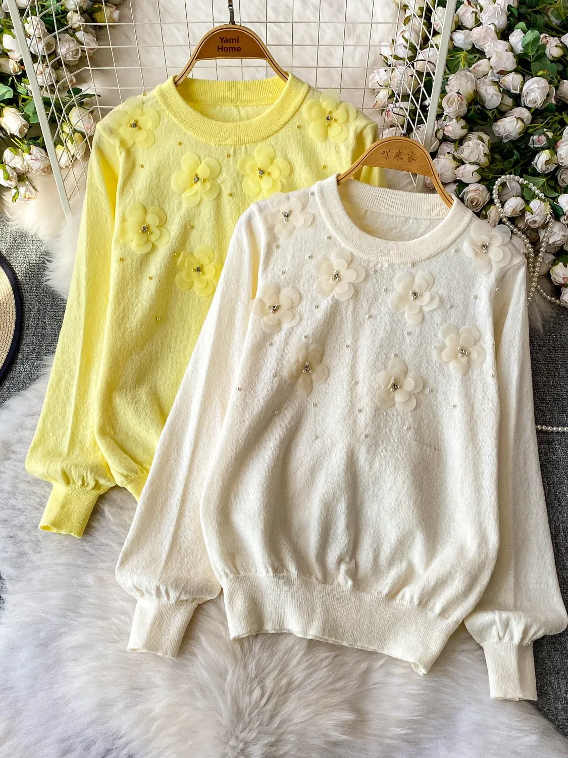 Pink Heavy Embellied Bead Knitted Loose round Ne Long Sve Women's Sweater Autumn Winter Slimming Comfortable Knitwear 
Pink Heavy Embellied Bead Knitted Loose round Ne Long Sve Women's Sweater Autumn Winter Slimming Comfortable Knitwear