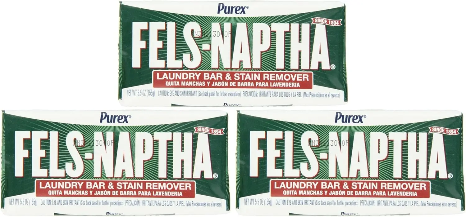 Heavy-Duty Laundry Stain Remover Bar, 5.5 oz Each - Pack of 3 Bars for Tough Cleaning
Heavy-Duty Laundry Stain Remover Bar, 5.5 oz Each - Pack of 3 Bars for Tough Cleaning