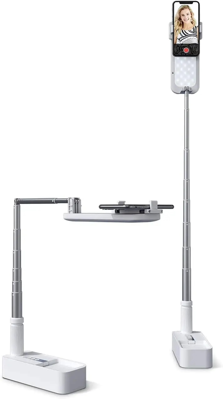 Extendable Selfie Stand 360° Rotation with Phone Holder, Rechargeable Wireless Foldable 7 Brightness LED Light
Extendable Selfie Stand 360° Rotation with Phone Holder, Rechargeable Wireless Foldable 7 Brightness LED Light