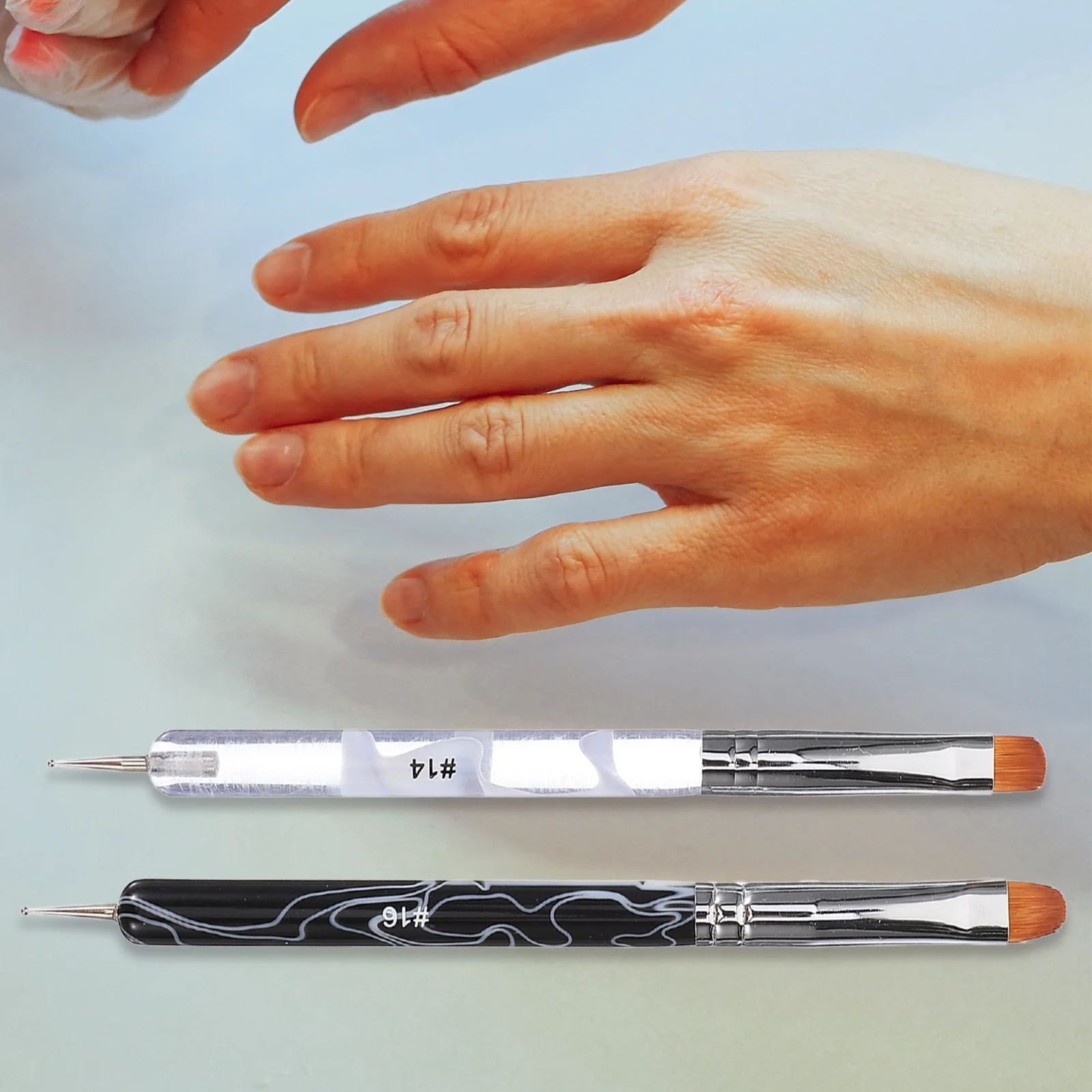 2 Pcs Dual Brush Manicure Supplies Art Tools Nail Polish Brush Point Picker Pen Nail Art Painting for Salon
2 Pcs Dual Brush Manicure Supplies Art Tools Nail Polish Brush Point Picker Pen Nail Art Painting for Salon
