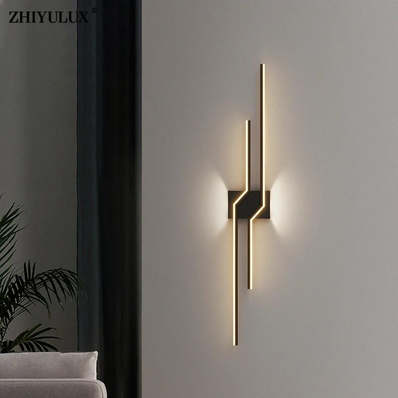 Simple Long Gold Black White New Modern LED Wall Lights Living Dining Room Bedroom Bedside Porch Hallway Lamps Indoor Lighting
Simple Long Gold Black White New Modern LED Wall Lights Living Dining Room Bedroom Bedside Porch Hallway Lamps Indoor Lighting