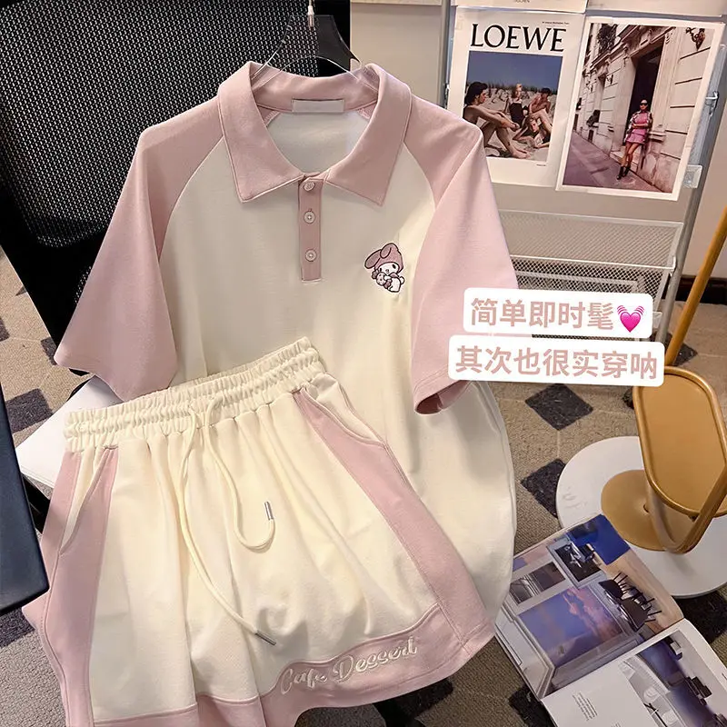Mori Girl Casual Sportswear Set Summer Cute Age Reduction POLO Collar Short Sleeved Top + Loose Shorts Two Piece Sets Y2k Suits
Mori Girl Casual Sportswear Set Summer Cute Age Reduction POLO Collar Short Sleeved Top + Loose Shorts Two Piece Sets Y2k Suits
