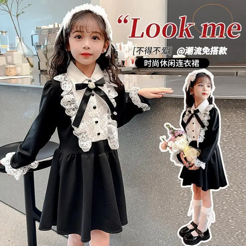 Fashion Children's Clothing New Lace Bow Sweet Princess Dress Nubao Doll Collar Long Sleeved Middle-aged Spring Autumn Autumn,
Fashion Children's Clothing New Lace Bow Sweet Princess Dress Nubao Doll Collar Long Sleeved Middle-aged Spring Autumn Autumn,