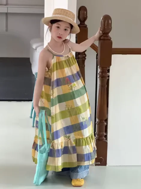 Summer Kids Baby Girls Dress Outfit 2-8Y Girls Blue Hollowed Out Denim Square Neck Sling Dress Toddler Girls Casual Thin Dresses
Summer Kids Baby Girls Dress Outfit 2-8Y Girls Blue Hollowed Out Denim Square Neck Sling Dress Toddler Girls Casual Thin Dresses