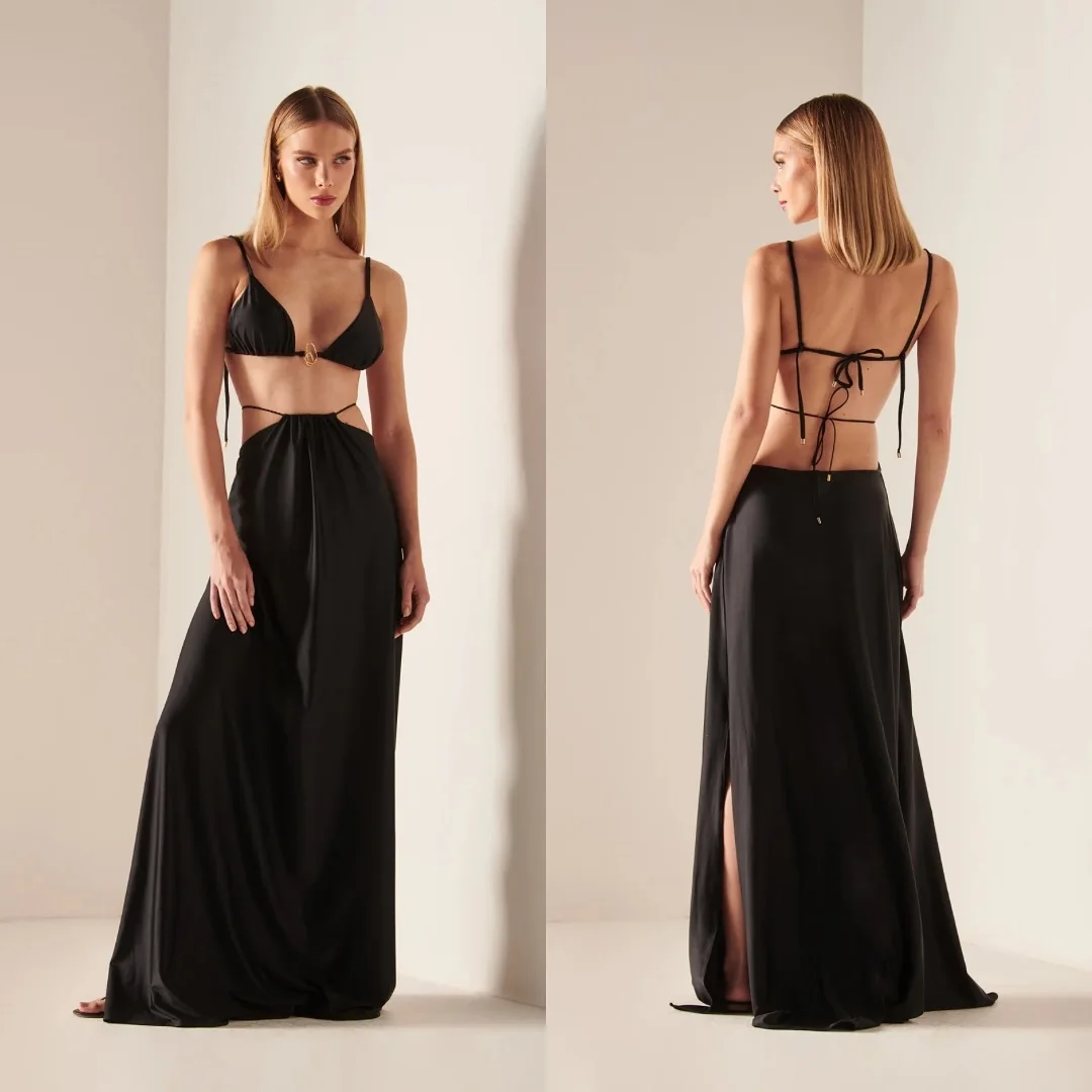 2025 New Women Sexy Black Bikini Set with Long Skirt Perfect for Summer Beachwear and Pool Parties and Beach Vacations
2025 New Women Sexy Black Bikini Set with Long Skirt Perfect for Summer Beachwear and Pool Parties and Beach Vacations