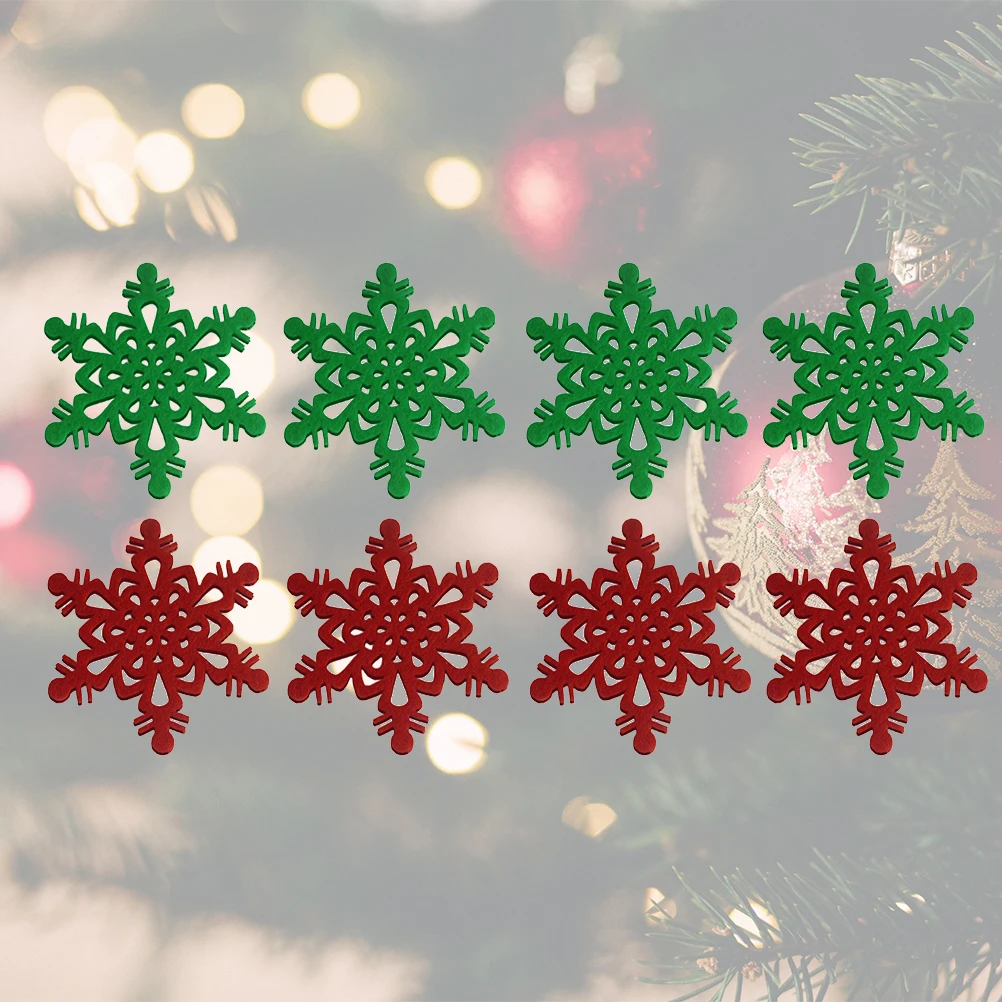 2 Sets Snowflake Coaster Non Woven Lightweight Flexible Christmas Decor Placemat Fabric Winter Coasters Pendant
2 Sets Snowflake Coaster Non Woven Lightweight Flexible Christmas Decor Placemat Fabric Winter Coasters Pendant