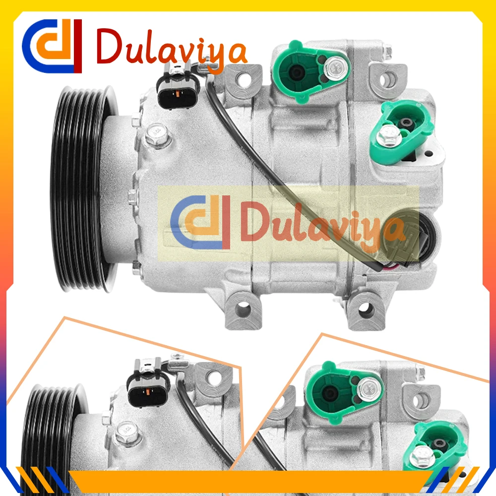 Air Conditioning Compressor with 6-Groove For 2011-2012 2013 Kia Sorento V6 3.5L 977011U600 977011U650 977011U650RU 97701-1U600
Air Conditioning Compressor with 6-Groove For 2011-2012 2013 Kia Sorento V6 3.5L 977011U600 977011U650 977011U650RU 97701-1U600