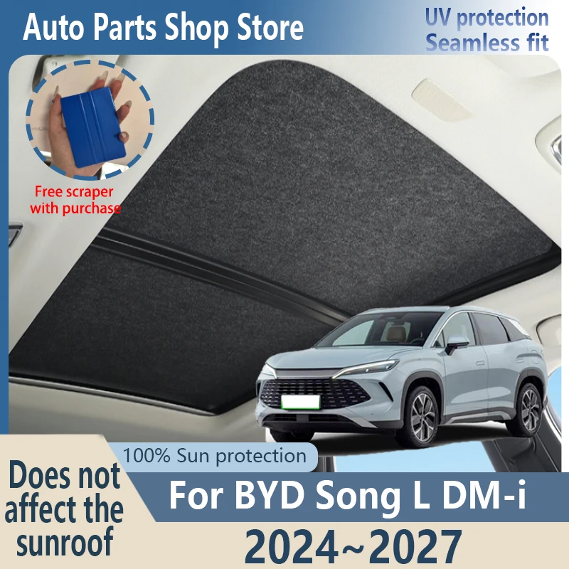 Sun Protection For BYD Song L DM-i 2024~2027 26 Electrostatic Adsorption Fabric Car Panoramic Sunroof Insulation Visor Anti-UV
Sun Protection For BYD Song L DM-i 2024~2027 26 Electrostatic Adsorption Fabric Car Panoramic Sunroof Insulation Visor Anti-UV