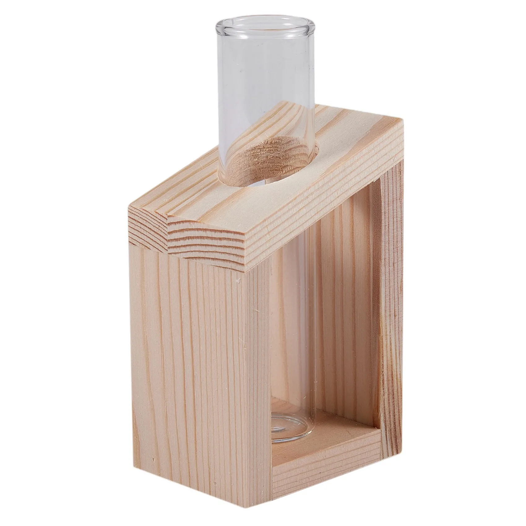 ABYN-2X Crystal Glass Test Tube Vase In Wooden Stand Flower Pots For Hydroponic Plants Home Garden Decoration
ABYN-2X Crystal Glass Test Tube Vase In Wooden Stand Flower Pots For Hydroponic Plants Home Garden Decoration