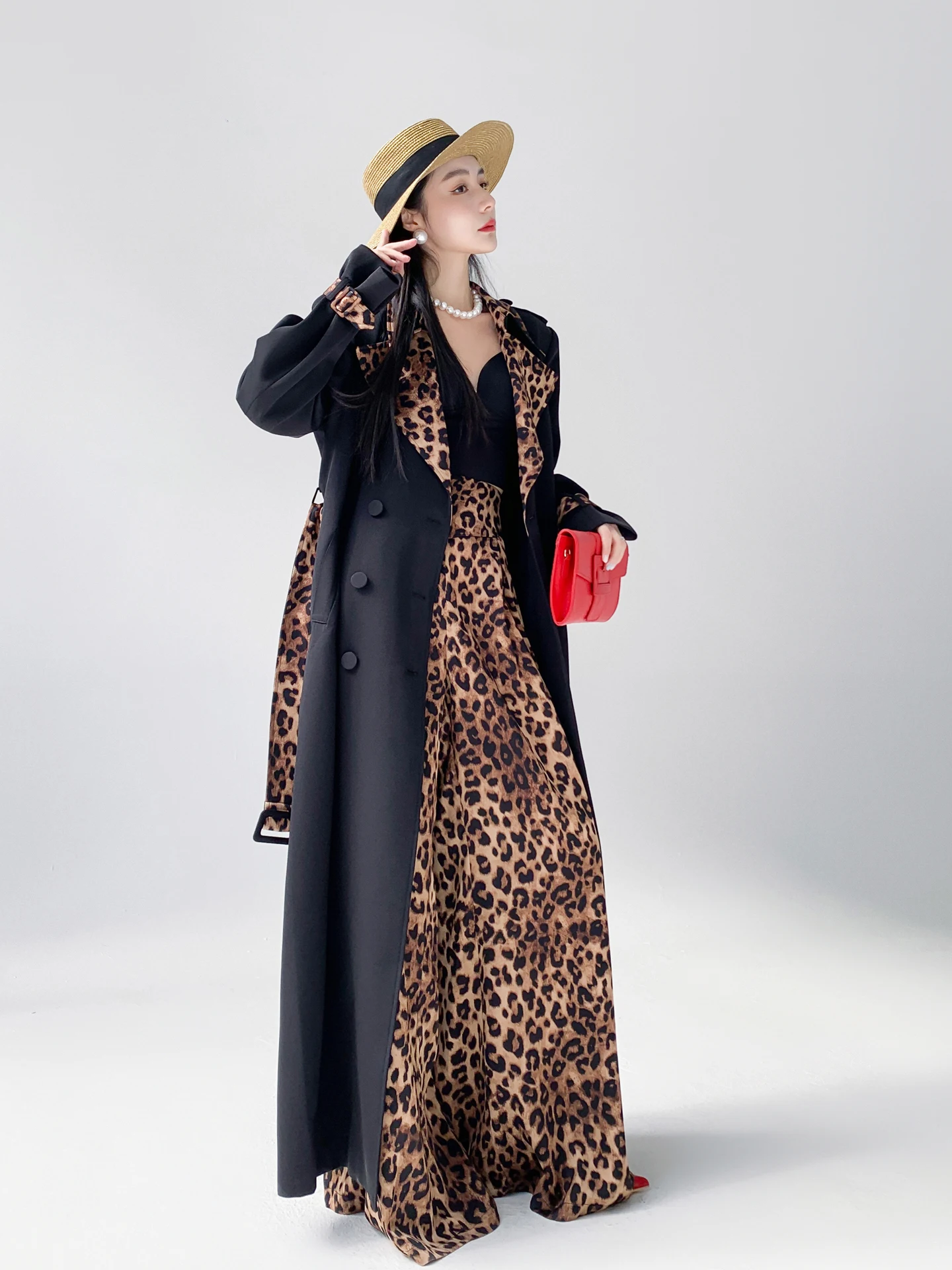 AKSAYA High Waist Leopard Print Long Coat Women's Premium Sle Hong Kong Faion High Height Spring 2026 New Arrival
AKSAYA High Waist Leopard Print Long Coat Women's Premium Sle Hong Kong Faion High Height Spring 2026 New Arrival