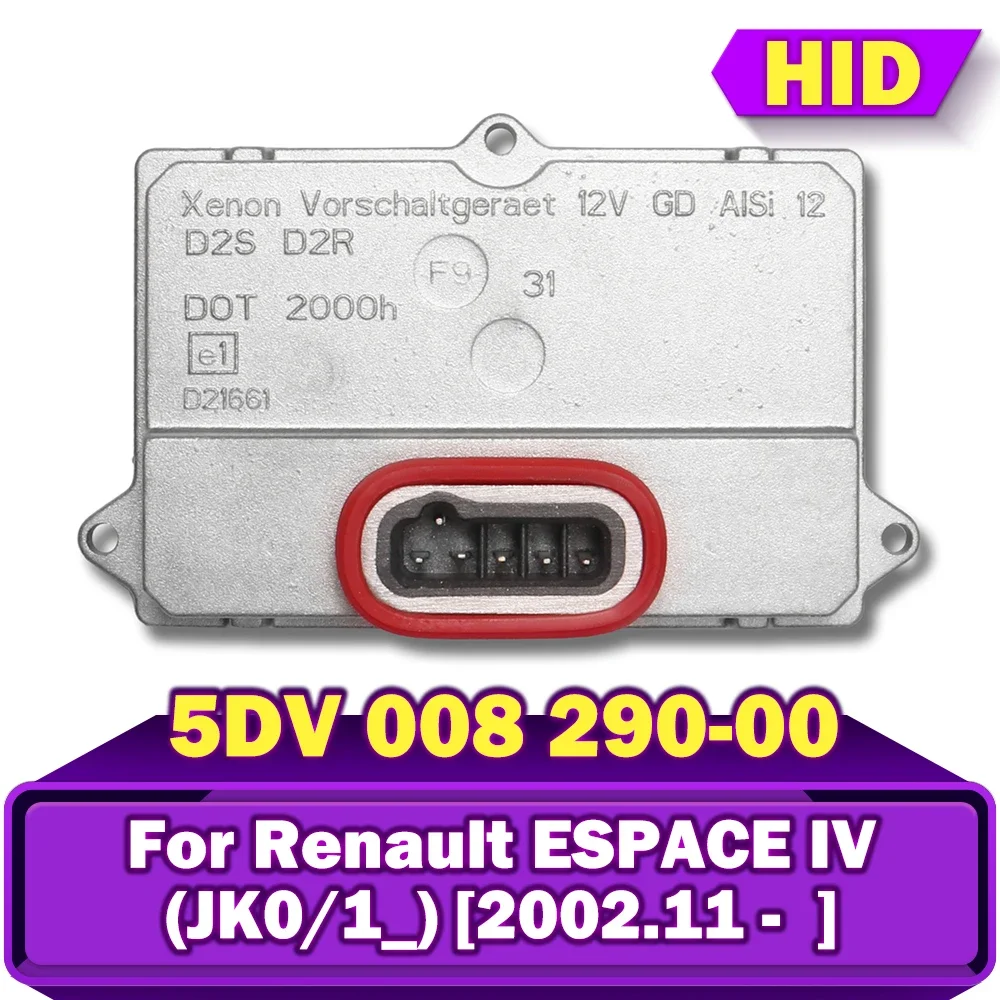 5DV 008 290-00 5ДВ 008290 -00 Ксеноновый балласт HID 5DV 008290 Блок зажигания D2 для Renault Espace IV (JK0/1_) 2003 2004 2005-2023 гг.
5DV 008 290-00 5ДВ 008290 -00 Ксеноновый балласт HID 5DV 008290 Блок зажигания D2 для Renault Espace IV (JK0/1_) 2003 2004 2005-2023 гг.