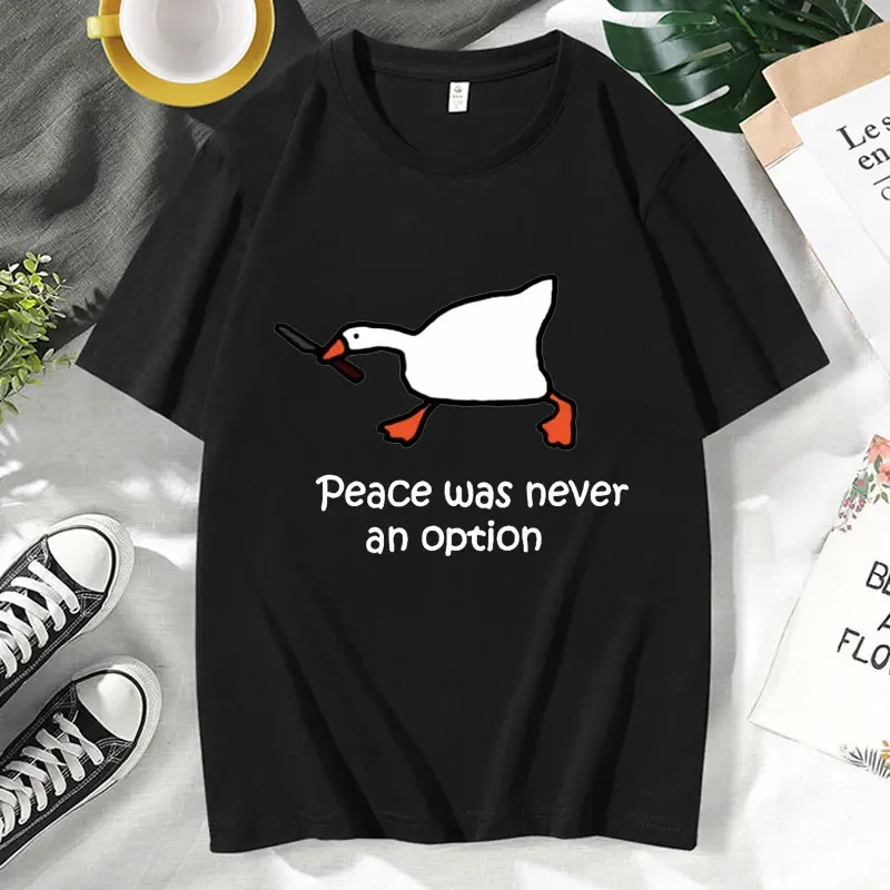 Murder Duck Funny Graphic T Shirts Tops Men Women's Summer 100% Cotton Fashion T-shirt Short Sleeve Streetwear Tee Shirt Male
Murder Duck Funny Graphic T Shirts Tops Men Women's Summer 100% Cotton Fashion T-shirt Short Sleeve Streetwear Tee Shirt Male