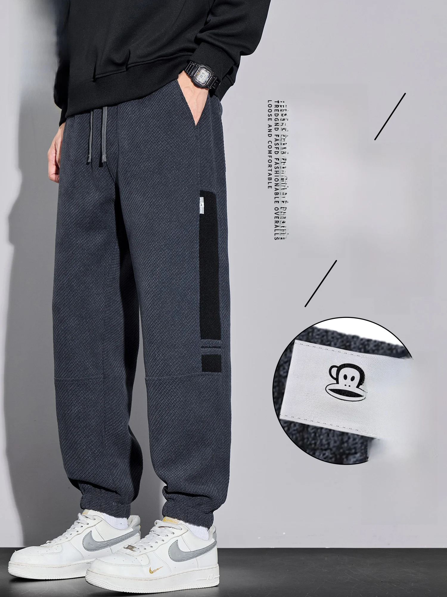 PaulFrank Thiened Fce Sports Casual Pants Men's Winter New Loose Fit Cargo Trousers Polyester Fiber Casual Sle
PaulFrank Thiened Fce Sports Casual Pants Men's Winter New Loose Fit Cargo Trousers Polyester Fiber Casual Sle