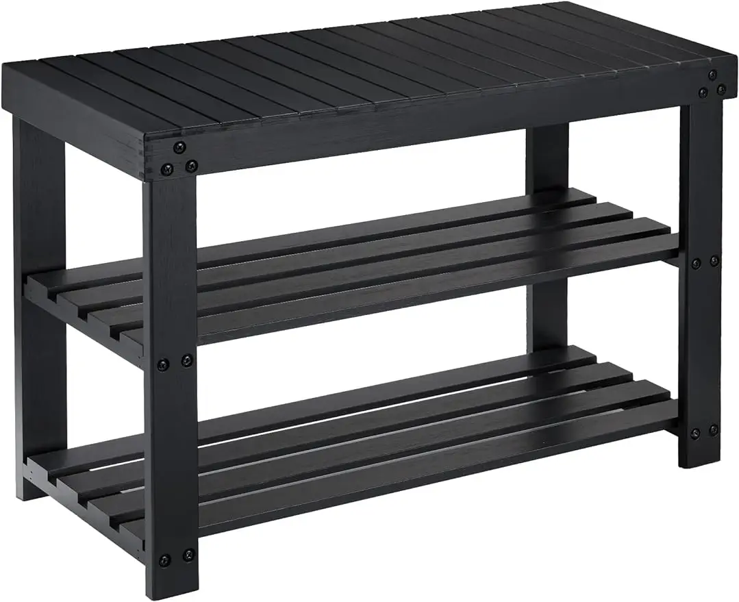 Pipishell Bamboo Shoe Rack Bench, 3 Tier Sturdy Shoe Organizer, Storage Shoe Shelf, Holds up to 300lbs for Entryway Bedroom Livi
Pipishell Bamboo Shoe Rack Bench, 3 Tier Sturdy Shoe Organizer, Storage Shoe Shelf, Holds up to 300lbs for Entryway Bedroom Livi