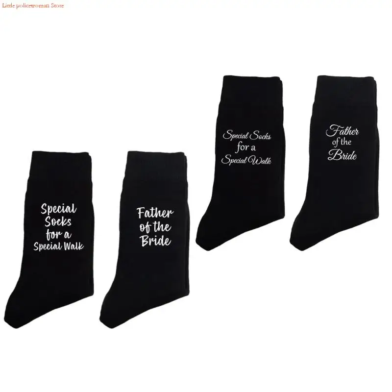 F92D Father of the Bride Gift Mens Funny Black Socks from Bride Wedding Day Socks for Father Dad Special Walk Socks
F92D Father of the Bride Gift Mens Funny Black Socks from Bride Wedding Day Socks for Father Dad Special Walk Socks