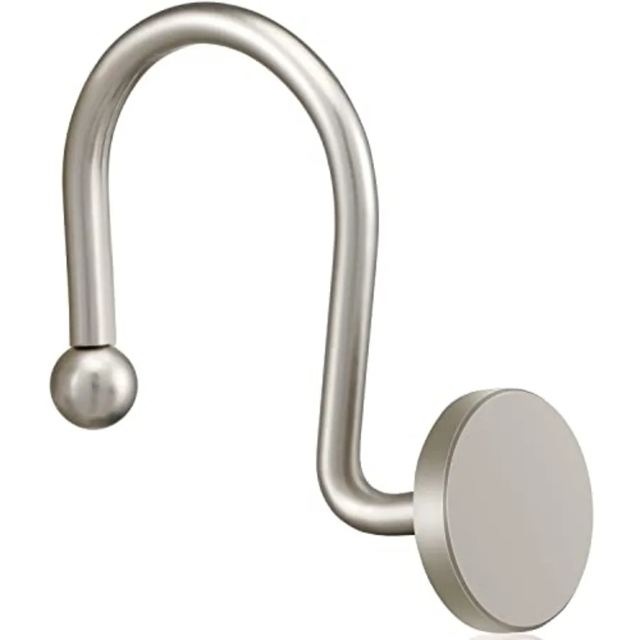 Shower Curtain Hooks, Nickel Shower Curtain Rings Rustproof Metal Round Decorative Shower Hooks Rings for Bathroom Shower Rods
Shower Curtain Hooks, Nickel Shower Curtain Rings Rustproof Metal Round Decorative Shower Hooks Rings for Bathroom Shower Rods