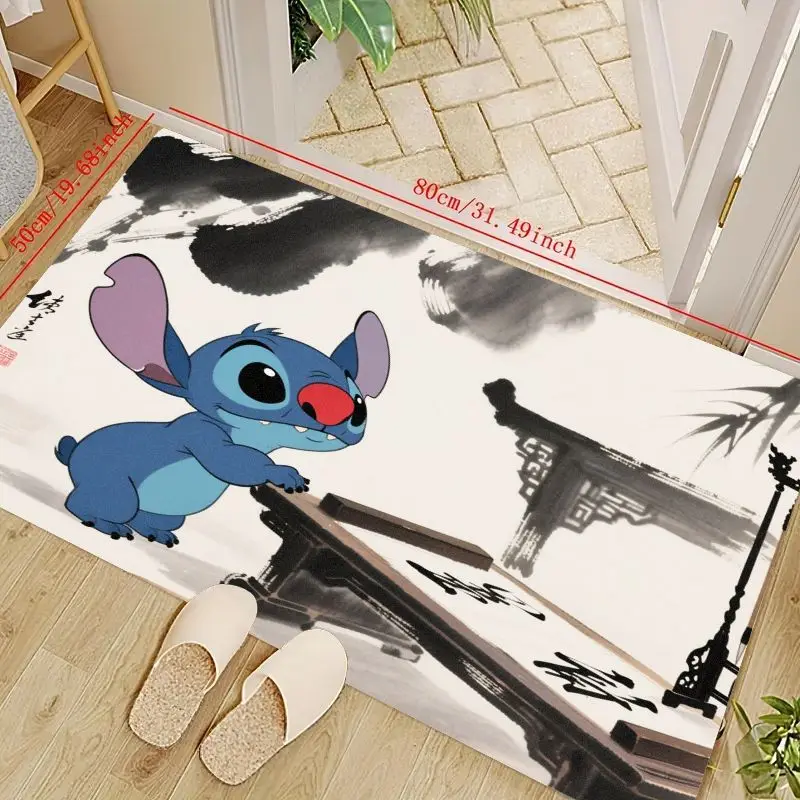 1 шт. Коврик для пола с героями мультфильмов Disney Lilo & Stitch, милый коврик для мытья китайских чернил, коврик в художественном стиле, эстетический нескользящий моющийся вход
1 шт. Коврик для пола с героями мультфильмов Disney Lilo & Stitch, милый коврик для мытья китайских чернил, коврик в художественном стиле, эстетический нескользящий моющийся вход