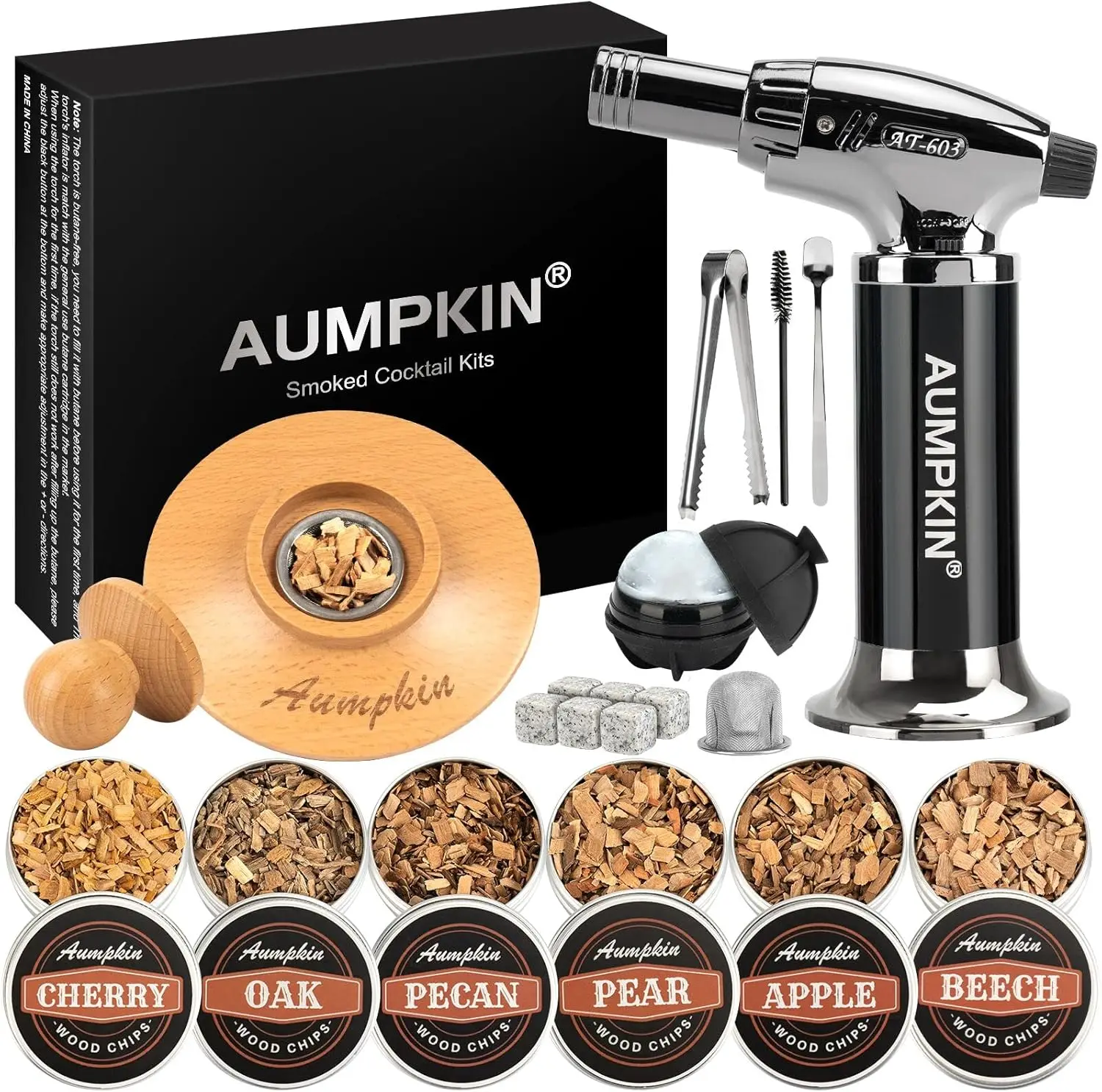 Cocktail Smoker Kit with Torch - 6 Flavors Wood Chips, Whiskey Infuser for Drinks & Food, Gift for Men & Dad
Cocktail Smoker Kit with Torch - 6 Flavors Wood Chips, Whiskey Infuser for Drinks & Food, Gift for Men & Dad